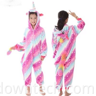 Ensemble de pyjama licorne enfant fille